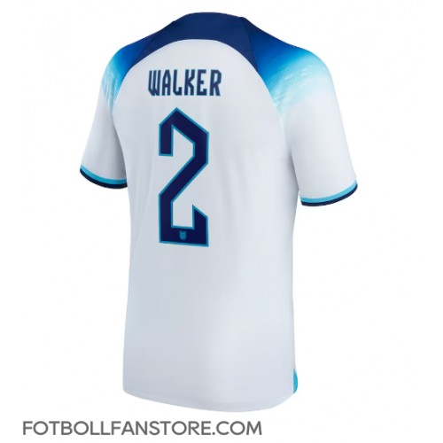 England Kyle Walker #2 Hemma matchtröja VM 2022 Kortärmad Billigt